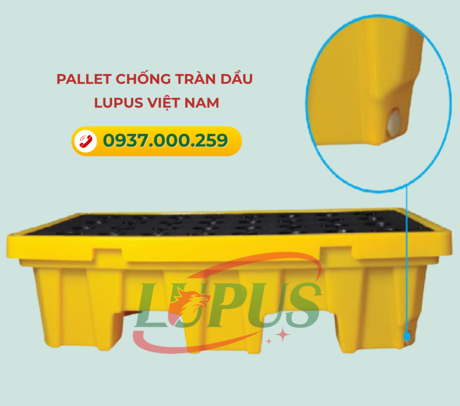 Pallet chống tràn dầu tại Đà Nẵng - Công ty Lupus Việt Nam - 0937.000.259