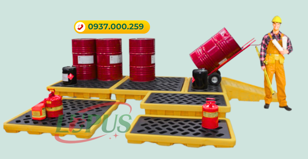 Pallet chống tràn dầu tại Đà Nẵng - Công ty Lupus Việt Nam - 0937.000.259